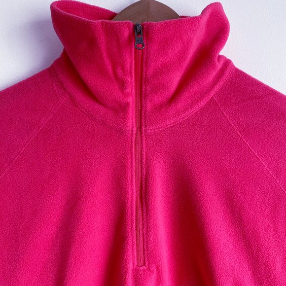 Columbia NWOT Women's Light Weight Fleece, Half Zip Pull Over, Pink, Size Medium - Picture 5 of 10